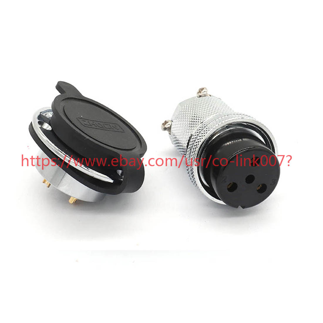 GX30 3Pin XLR Flange Aviation Plug Ham Radio DF30 Panel waterproof Connector
