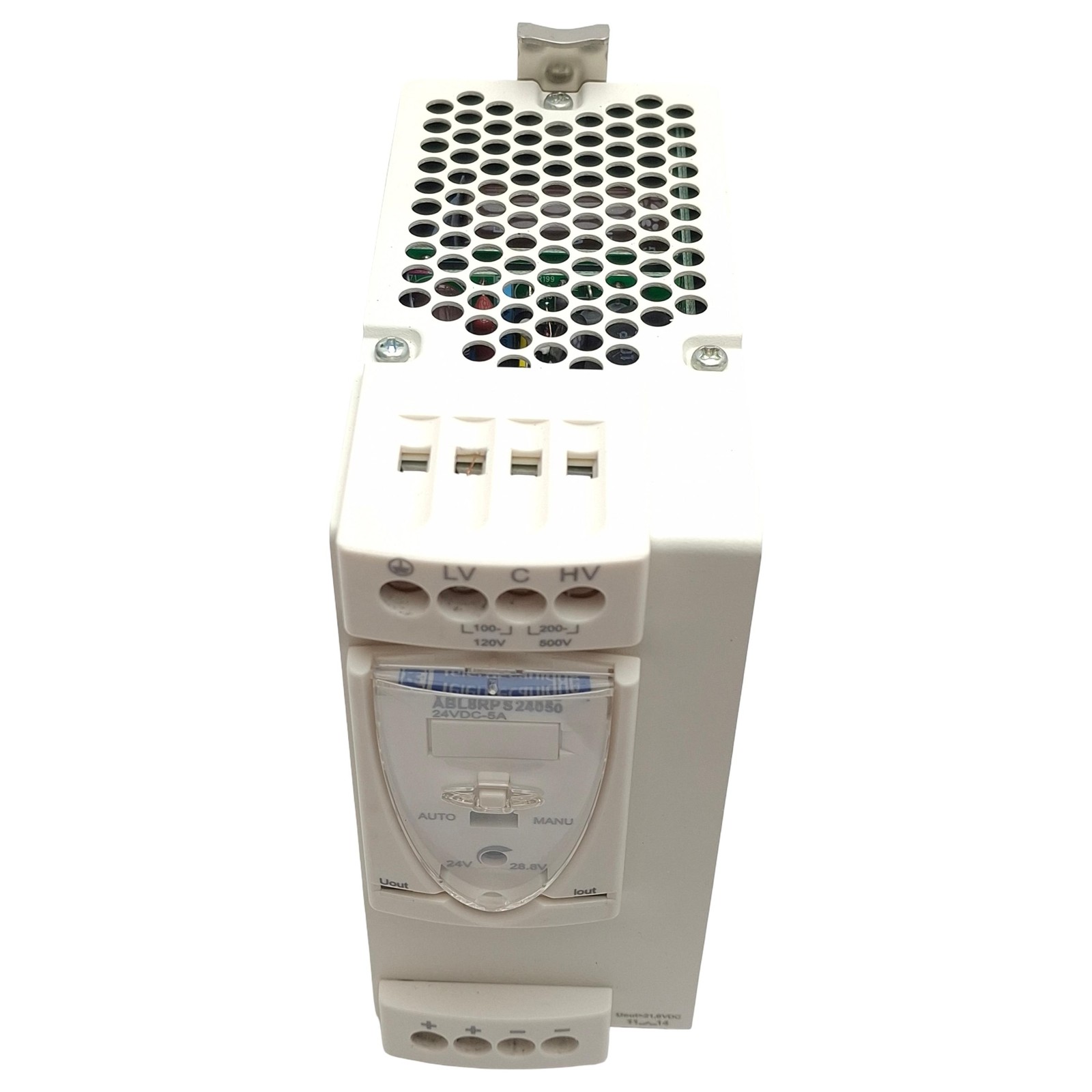 Telemecanique ABL8RPS24050 Power Supply 120/500VAC In, 5-4.16A 24-28VDC Out