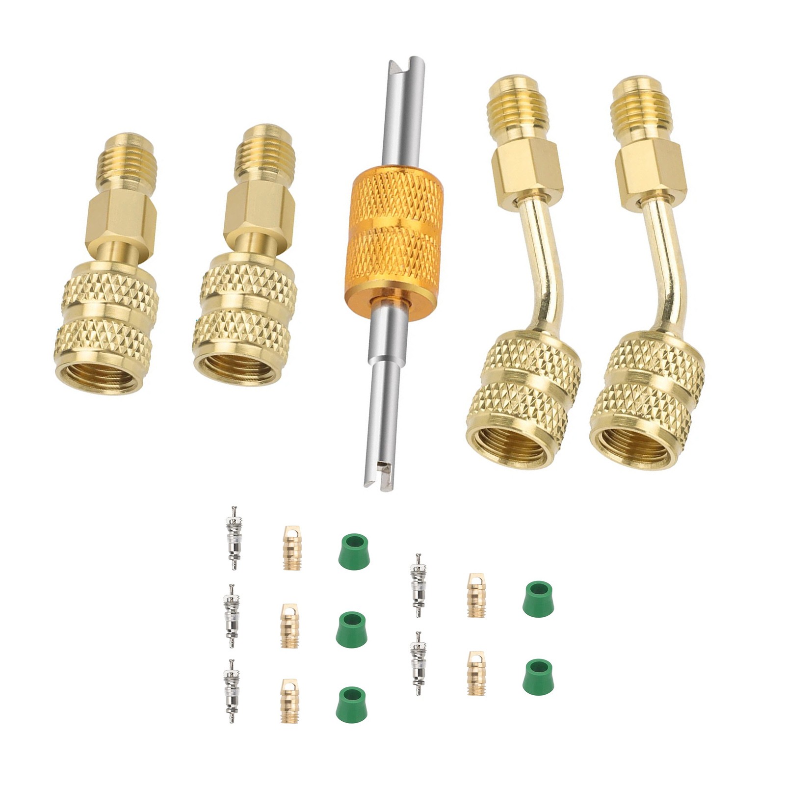 R410A Adapter 5/16″ Female SAE to 1/4″ Male Flare For Vacuum Pump Connection