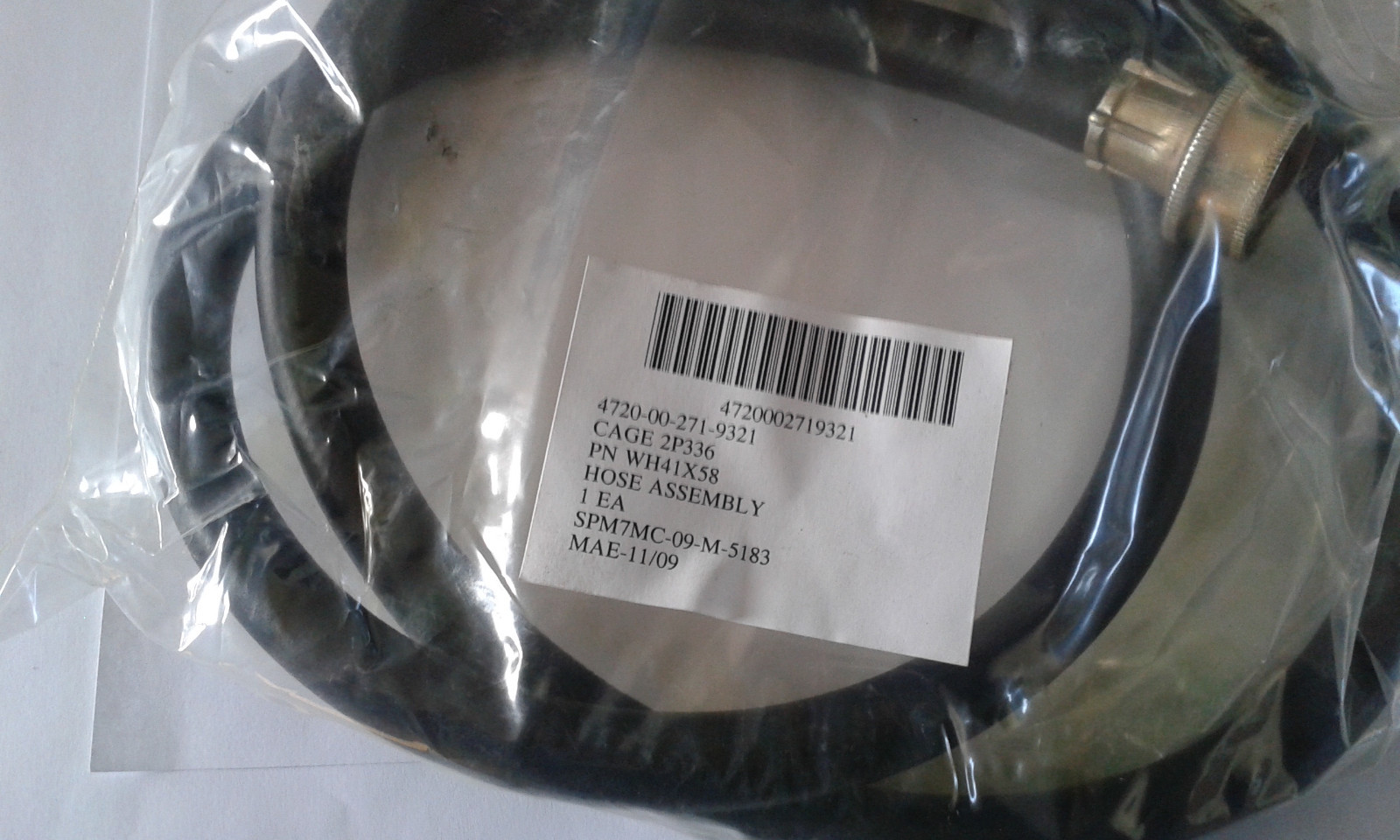 1 pair GE Washing Machine Hoses 4 ‘ length 1/2 ” ID hose WH41X58 new faucet ends