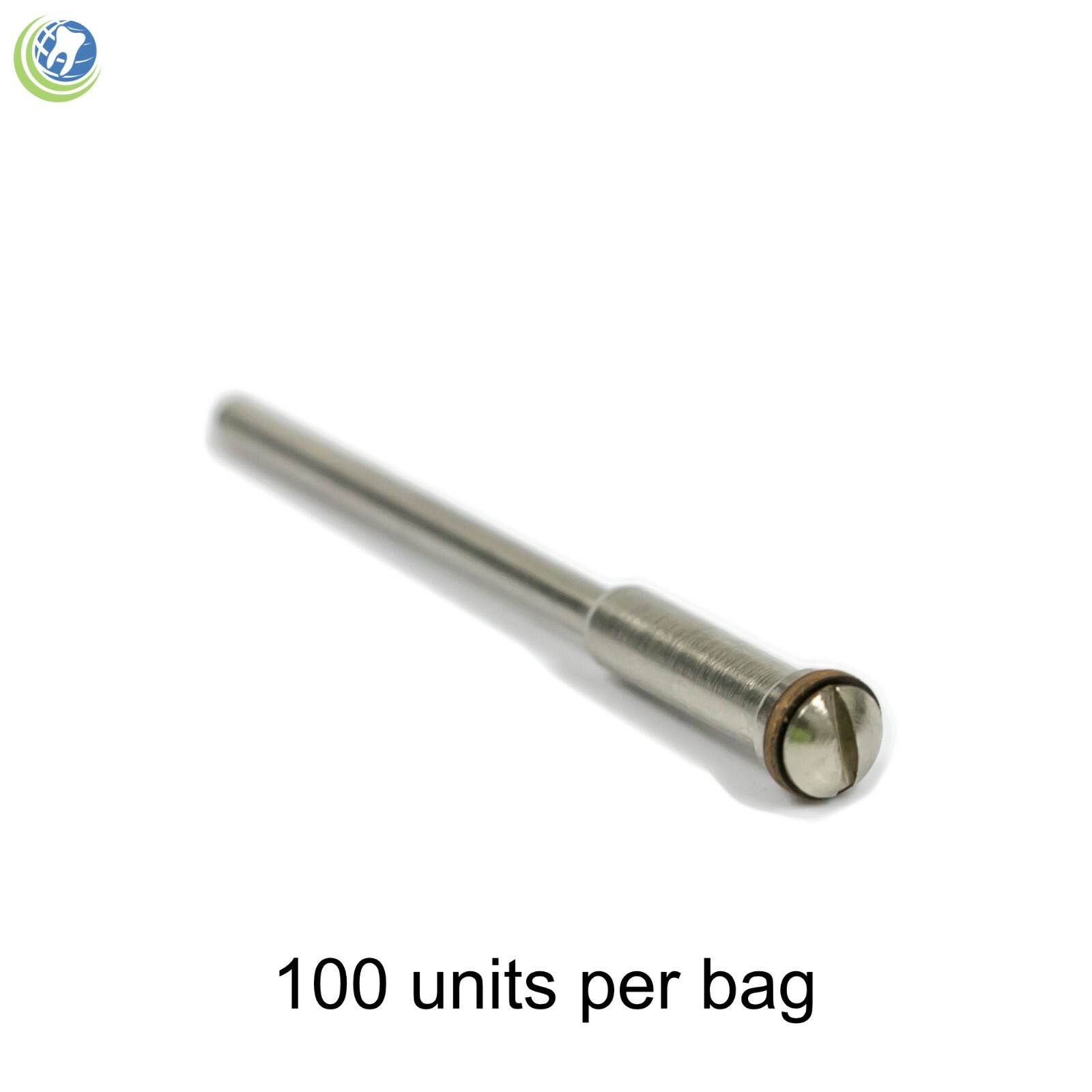 100 Dental Lab Jewelry Reinforced Mandrels 2.35mm Shank 3/32” for Discs & Points