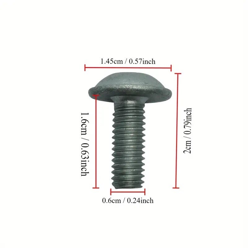 20 x New Mercedes T30 Torx Bolt/Screw M6x1.00x16mm Grade 8.8 N000000001476