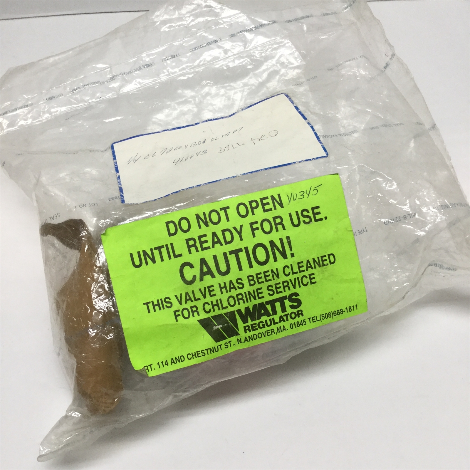 Watts 1/4 CL-7200 CL7200VB01OLMM Dry Chlorine Service Vented Ball Valve 1/4″ NPT