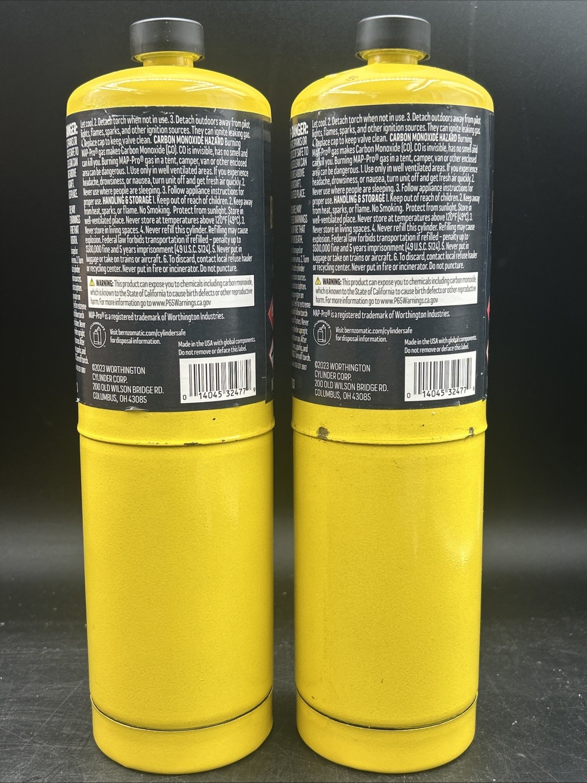Bernzomatic Pre-Filled MAP-Pro Gas Torch Style Cylinder 14.1 oz /400g – (2pack)