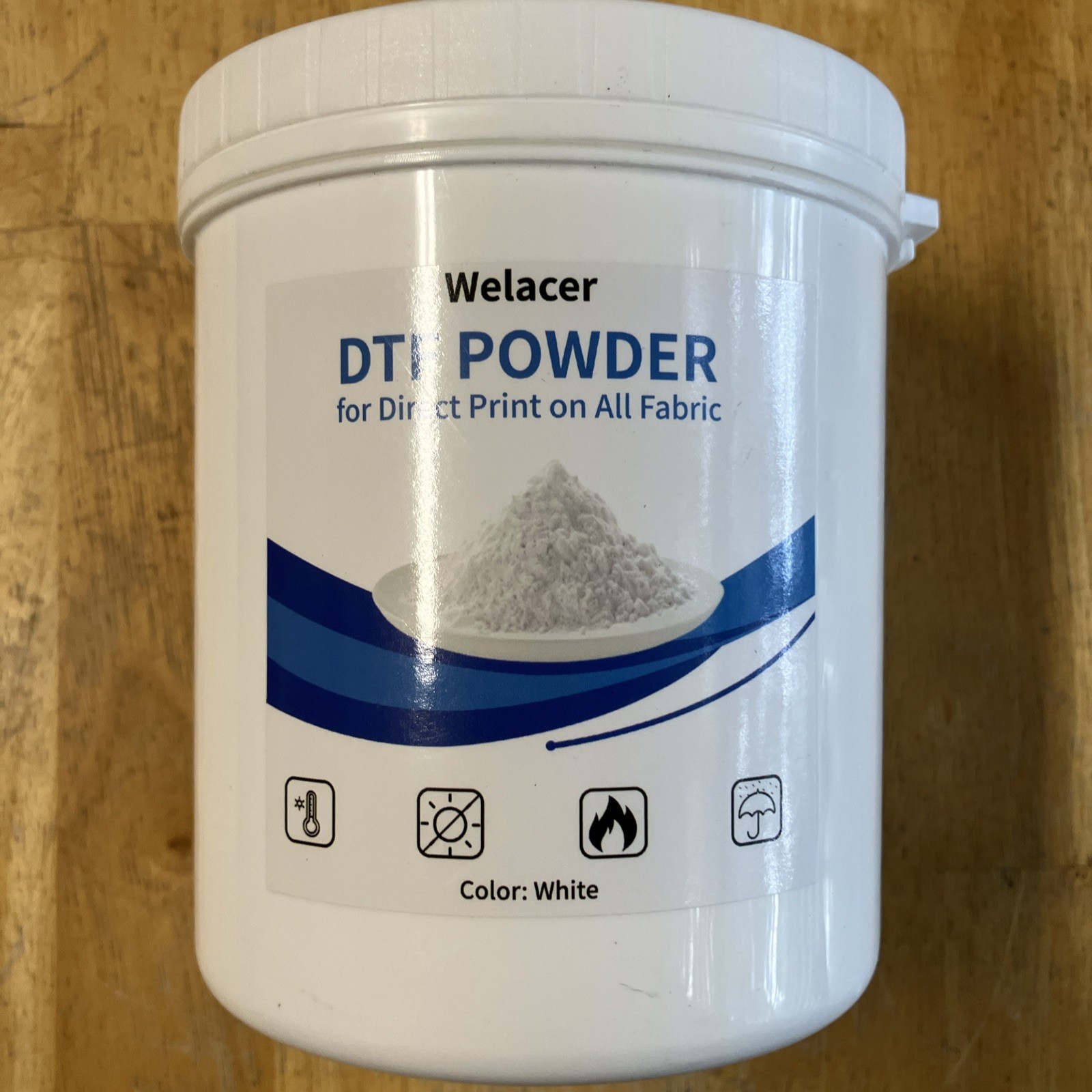 DTF Powder for Sublimation on Cotton 550g 1.21lbs White DTF Pretreat