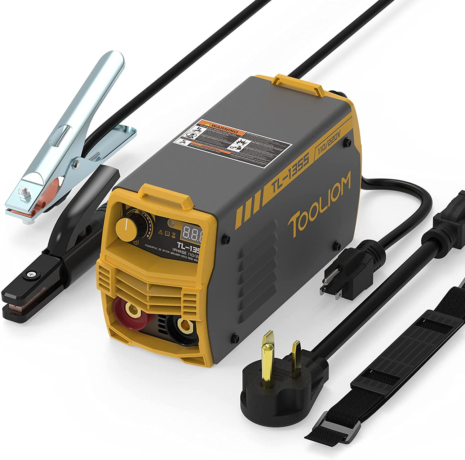 TOOLIOM 135A 110V/220V Stick Welder MMA ARC Welder Machine DC Inverter Welder