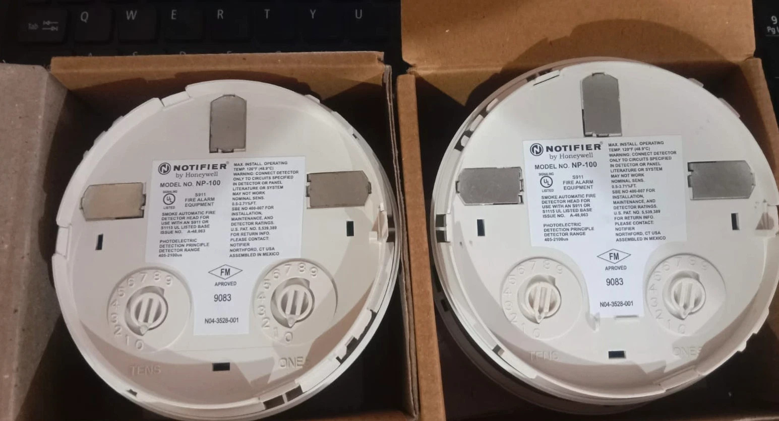 SET OF FIFTY (50) Notifier NP-100 Photoelectric Smoke Detector NP 100