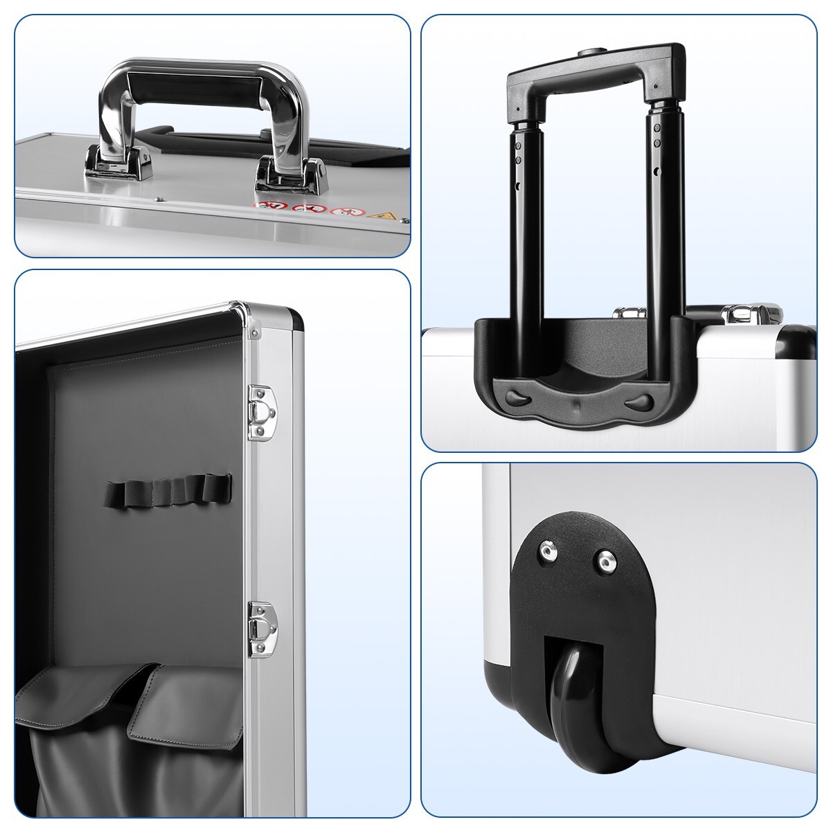 FDA Portable Dental Mobile Delivery Unit Suction Rolling Case Compressor /Chair