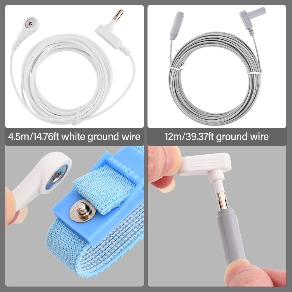 Grounding Rod with 40ft Wire, Portable Earthing Kit