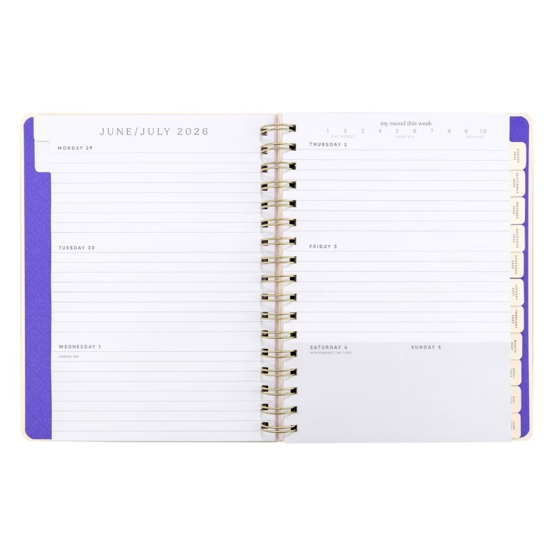 Be Rooted 7″x9″My Year My Rules Academic 12 Months Weekly/View 2026-2027 Planner