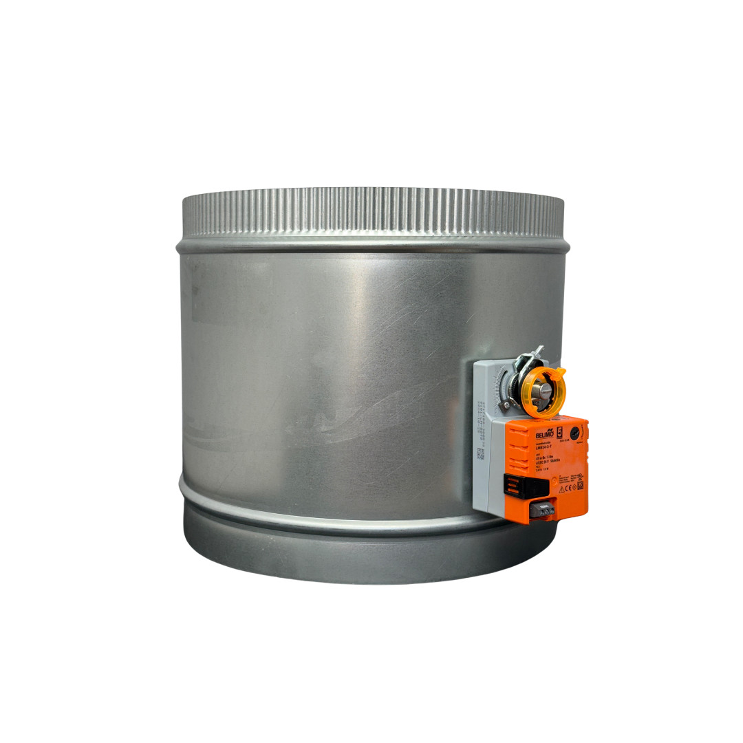 SD 14″ Belimo 3 wire Motorized 24v round zone control damper