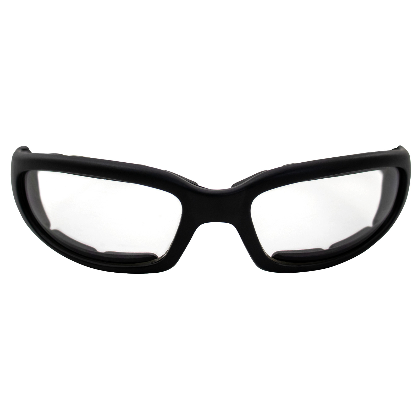 Global Vision Chicago Padded Motorcycle Sunglasses 2 Pack Clear & Smoke Lenses