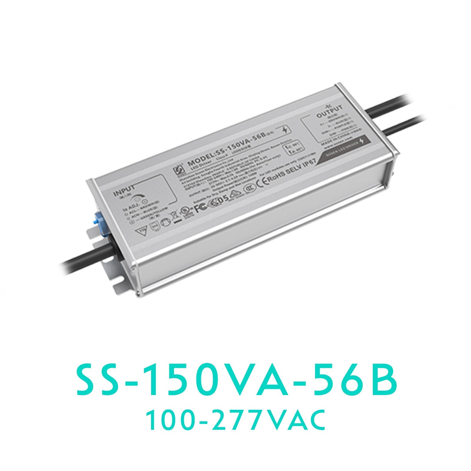 LED Driver SOSEN SS-150VA-56B Constant Current Driver – 150W – IP67