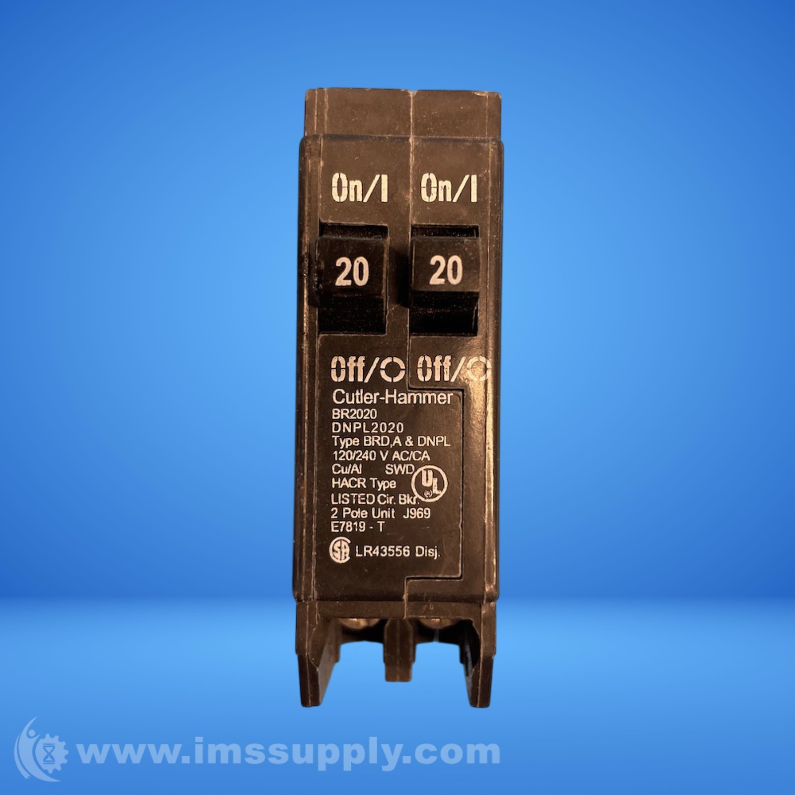 Cutler Hammer BR2020 Tandem Circuit Breaker FNIP