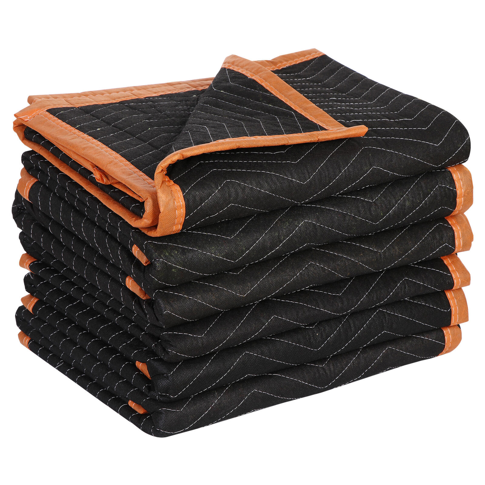 6 Pack Moving Blankets 40″ x72″ Shipping Packing Blankets Quilted Pads Furniture