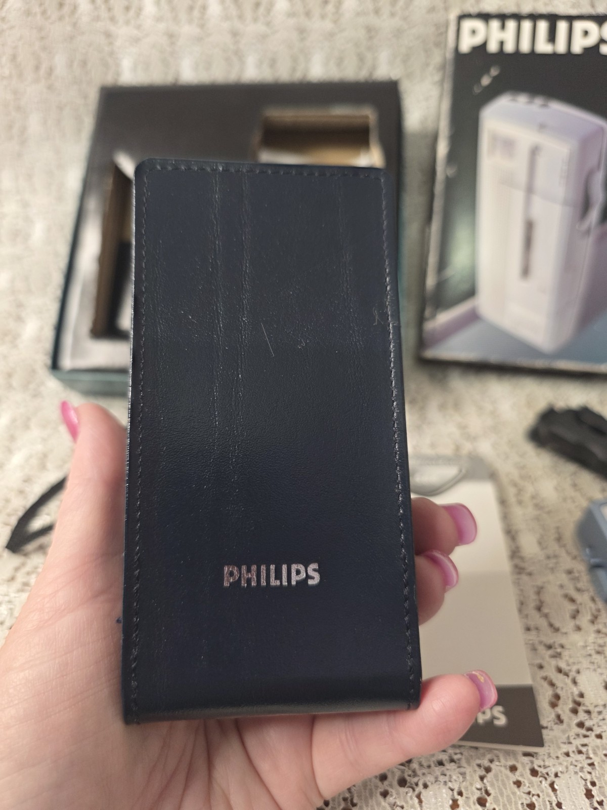 Vintage Phillips Pocket Memo #588 Dictation Recorder Mini Cassette WORKS!