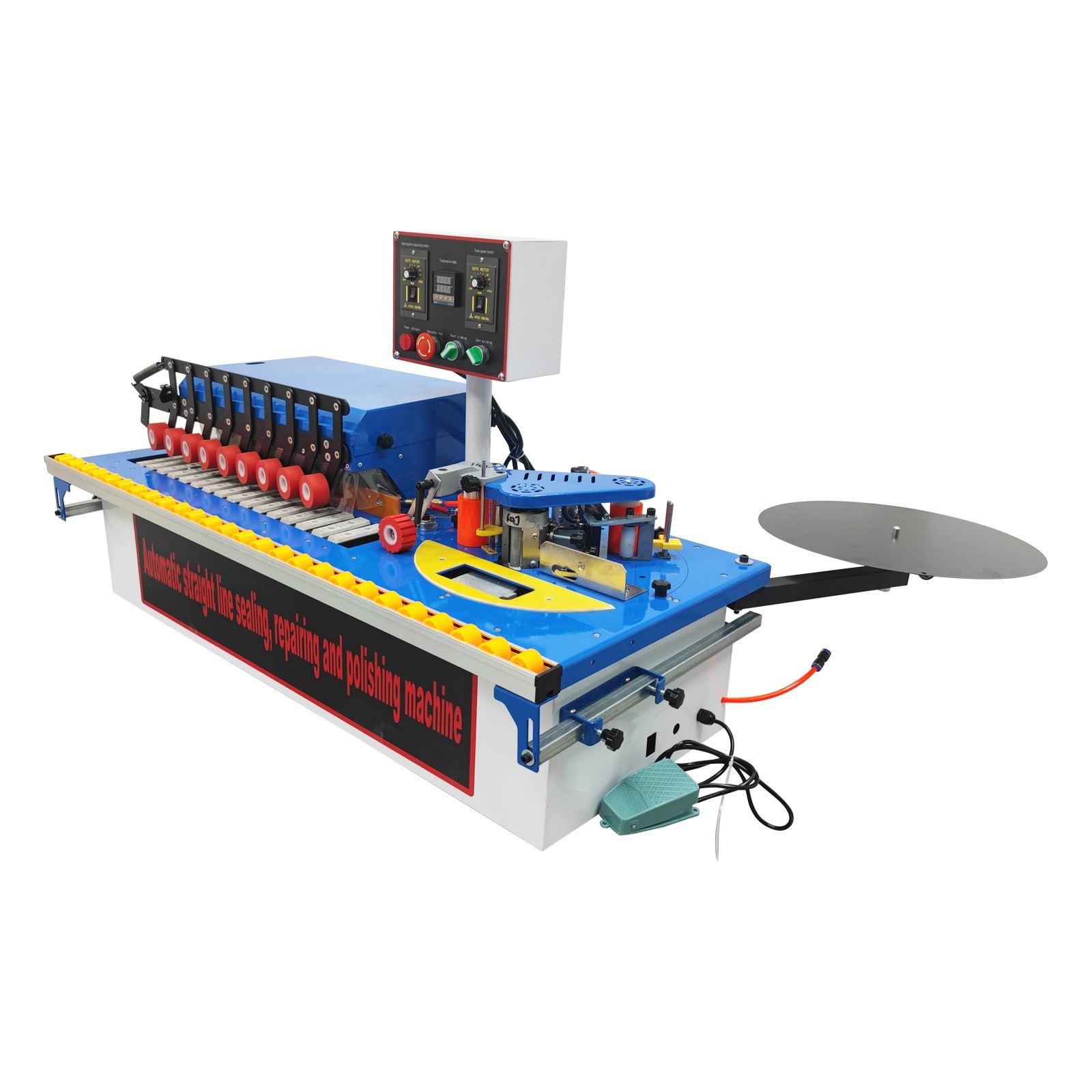 2-in-1 Edge Bander&Trimmer 2-Sided Glue Edge Banding for Curved&Straight Line
