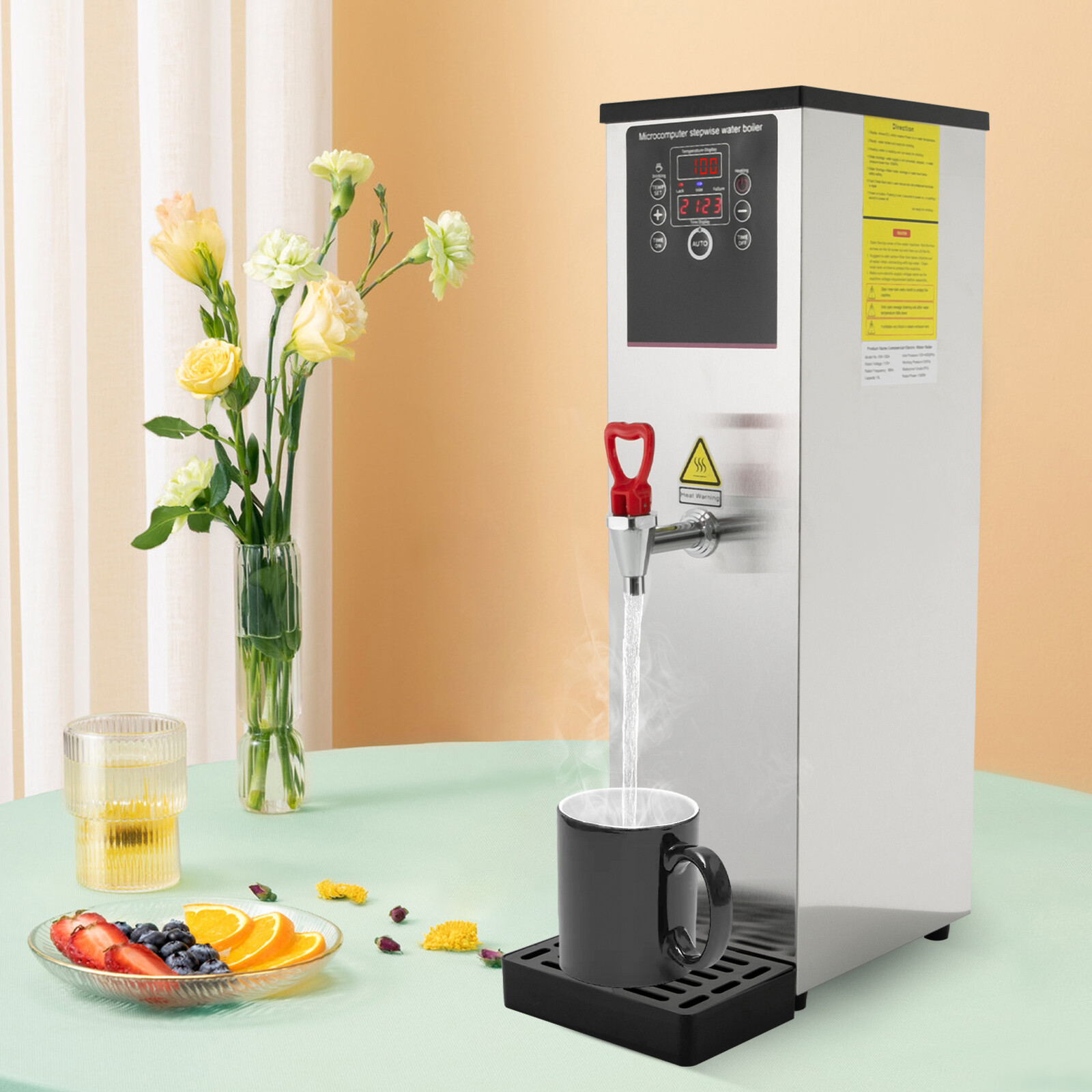 2500W 15L Electric Water Boiler Water Boiler Commercial Hot Water Dispenser 110V