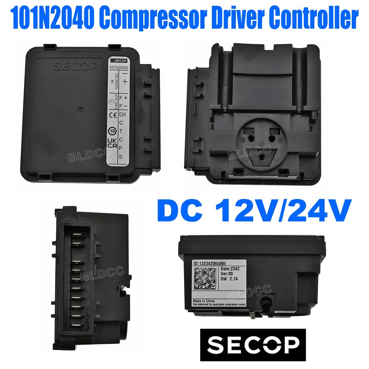 SECOP 101N2040 DC12/24V Electronic Controller for BD1.4F Compressor Refrigerator