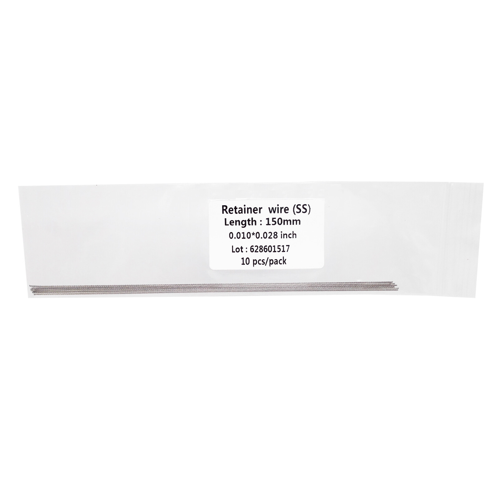 10 Pcs Dental Orthodontic Flat Strand Stainless Steel Lingual Retainer Wire