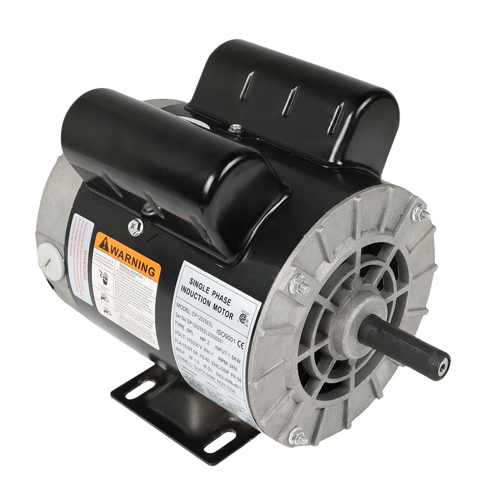 2 HP SPL Compressor Duty Electric Motor 3450 RPM 56 Frame 5/8″ Shaft 115/230 V