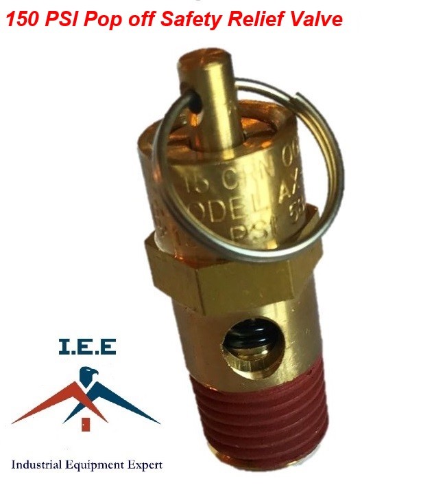 New 1/4″ NPT 150 PSI Air Compressor Safety Relief Pressure Valve, Tank Pop Off