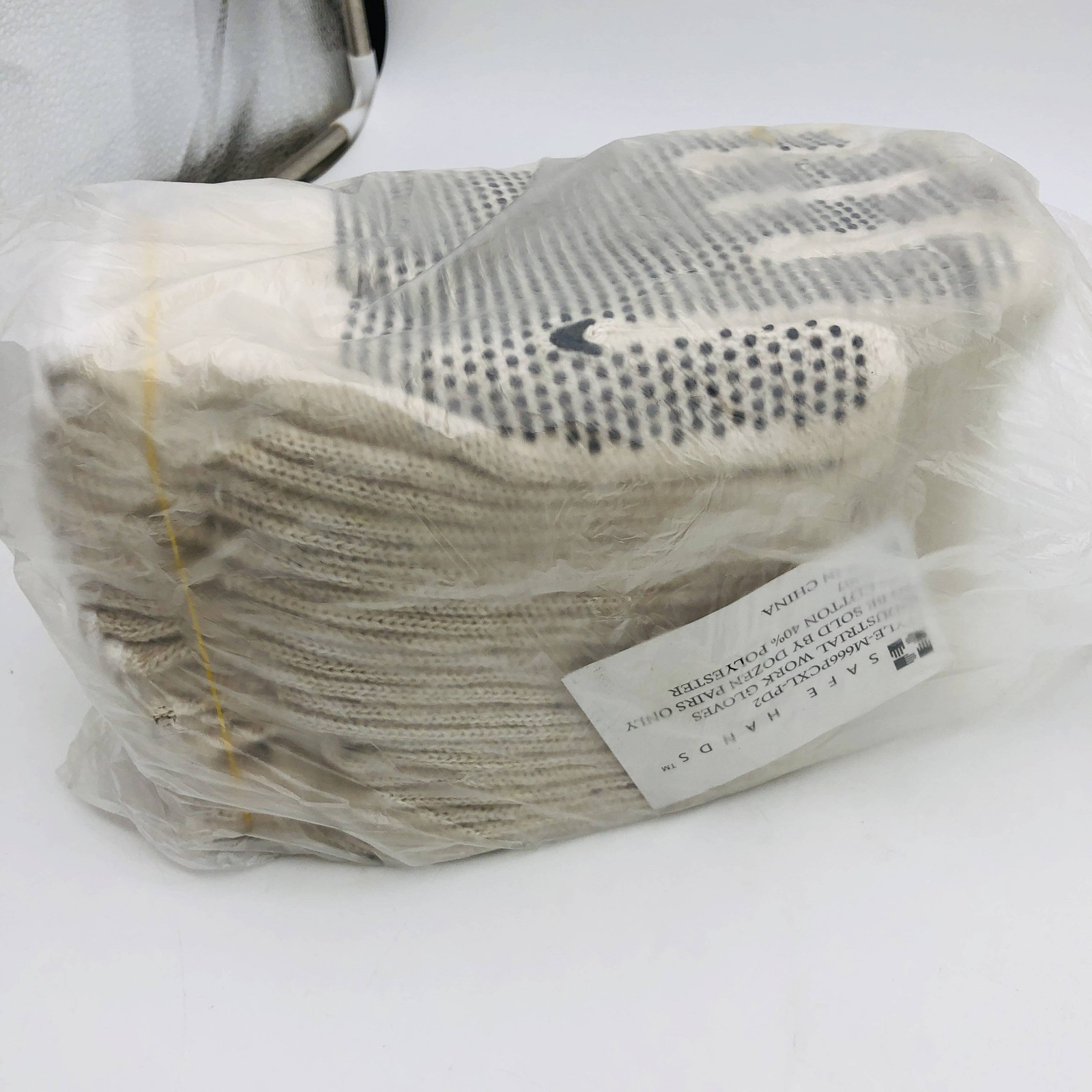 Elco M66PC-PD2 Work Gloves Mens Size XL PVC Dots Cotton/Poly String Knit 12pairs