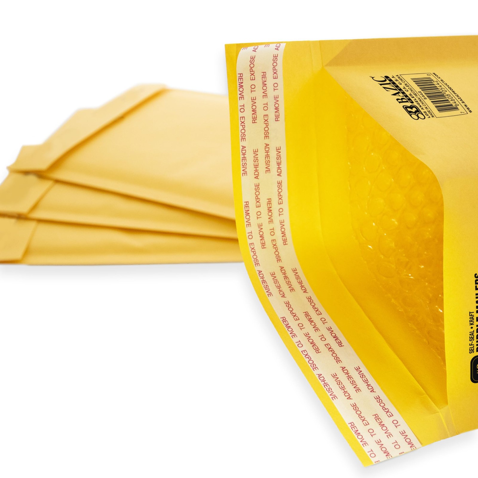 BAZIC (#2) Self Sealing Bubble Mailers, 8.5 x 11.25 Inch, 3 Per 1, Yellow