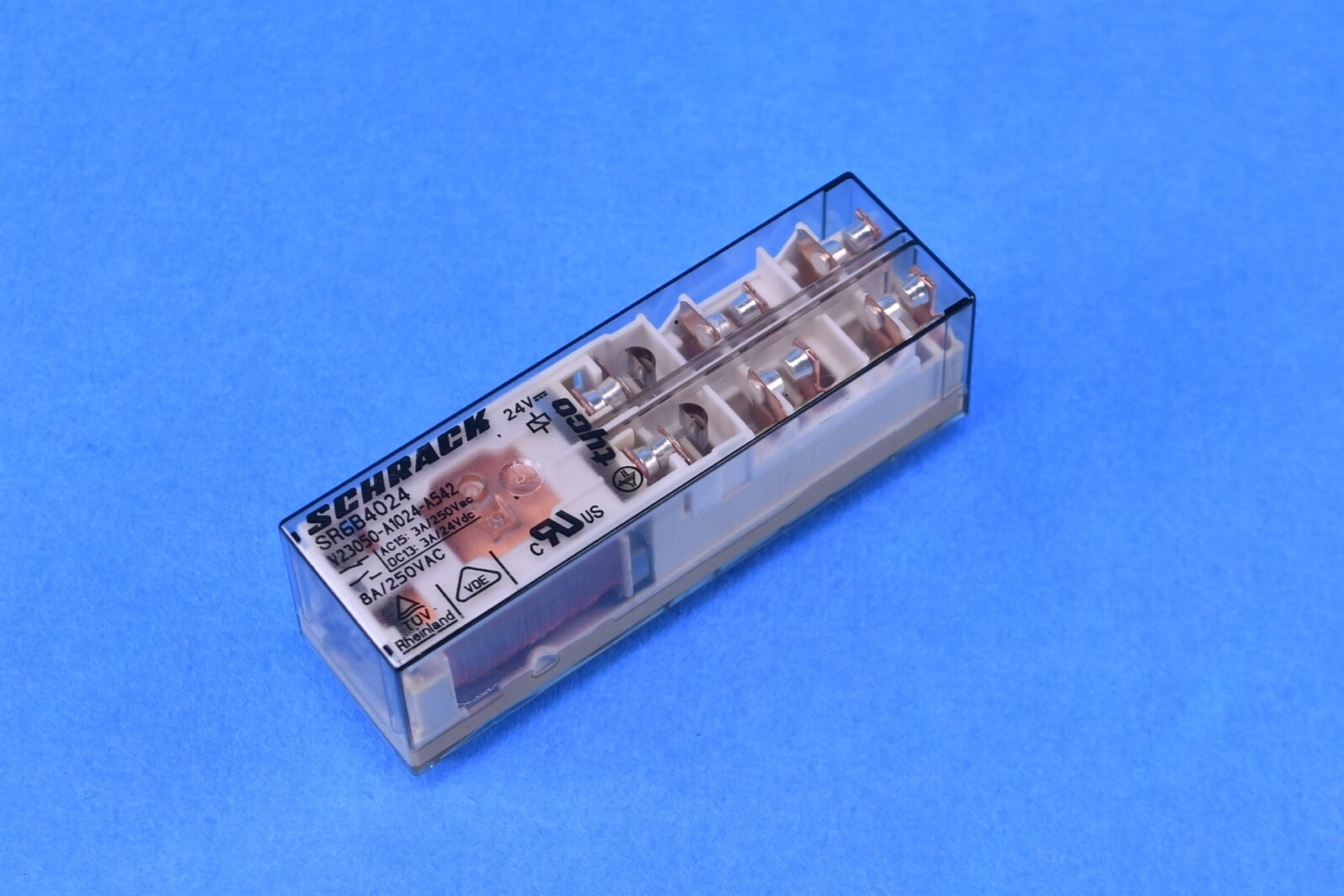 Schrack SR6B4024 V23050-A1024-A542 Force Guided Safety Relay 8A 250VAC 24VDC 14P