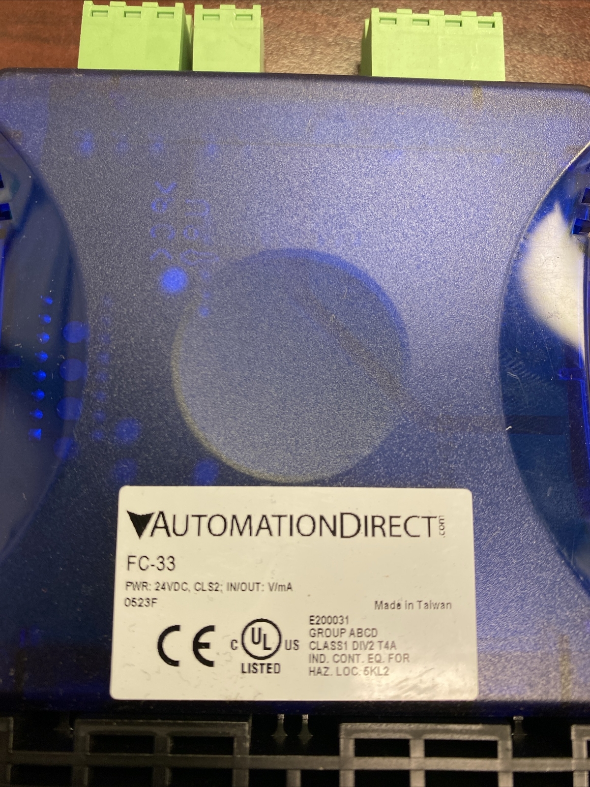 AutomationDirect FC-33 Signal Conditioner 24VDC 0-5V 0-10V 0-20mA 4-20mA