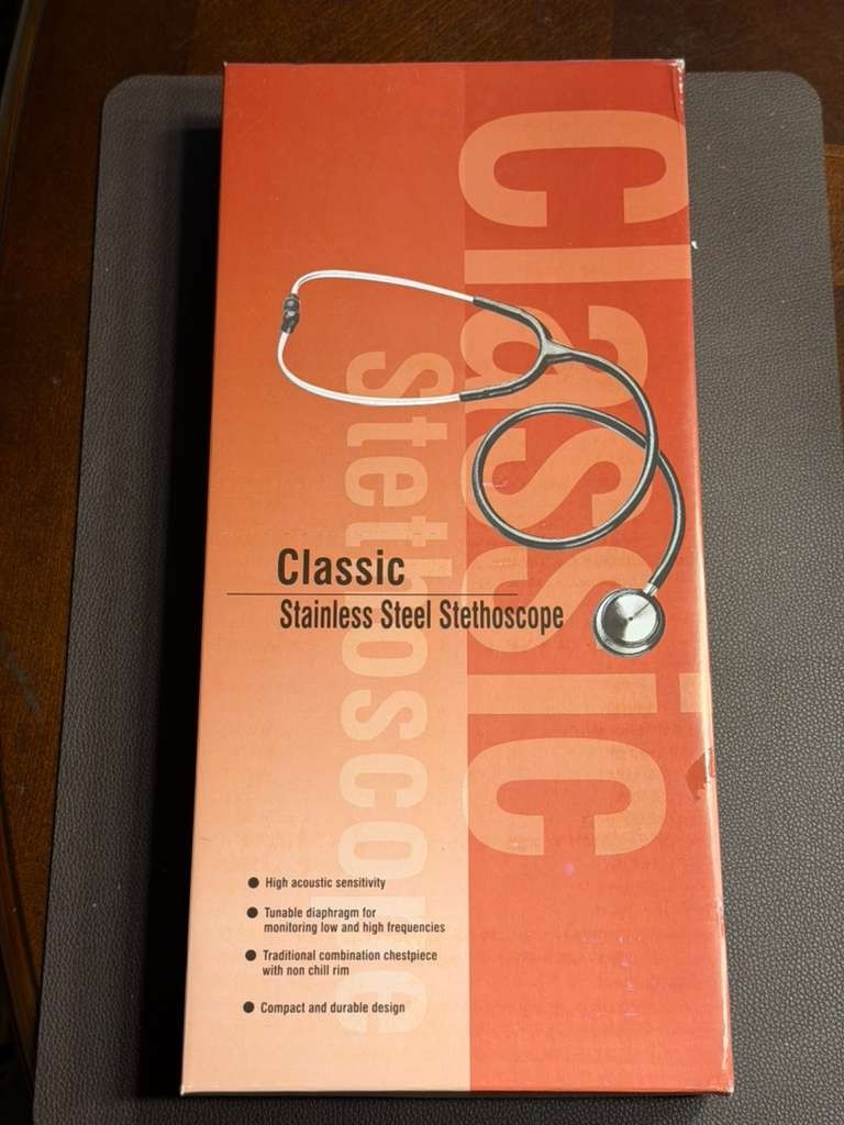 3M Littmann Cardiology IV Stethoscope, 6165, Black-Grey 27″