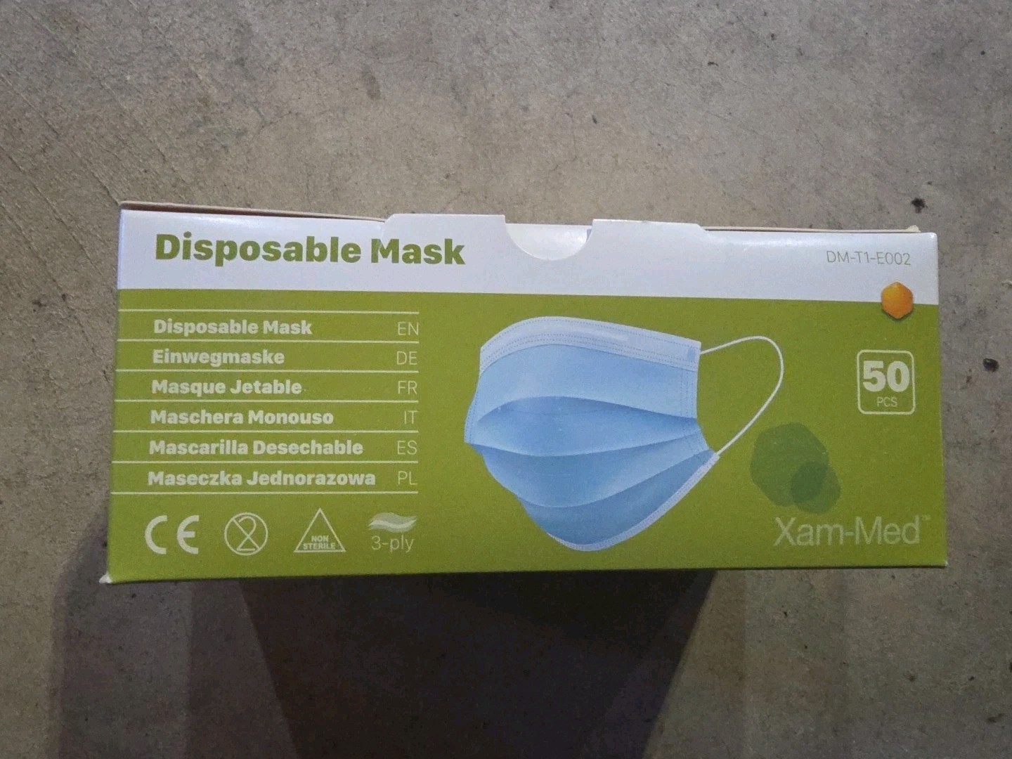 Disposable Face Masks Xam-Med CE Certified Box Of 50