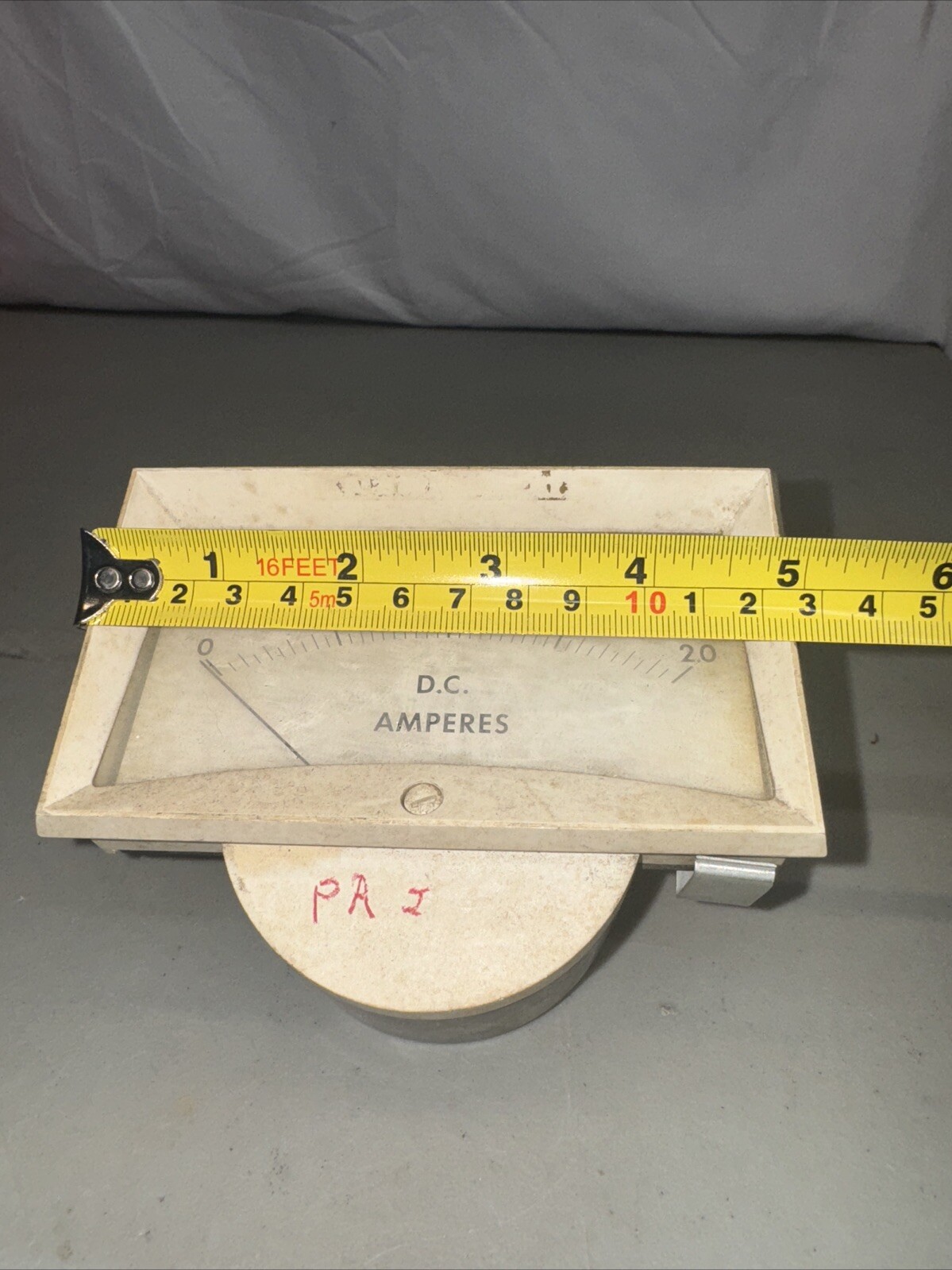 Assembly Products Inc. D.C. Amperes 0-2.0 Gauge Meter Vintage