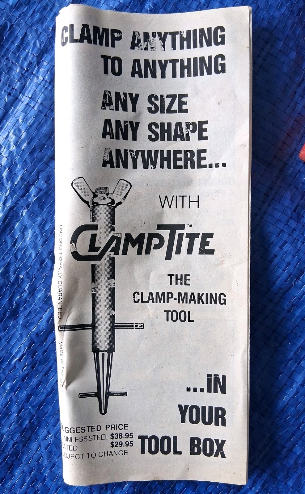 Vintage CLT05 ClampTite Wire Clamp Tool Kit in Red Plastic Case w/ Safety Wire