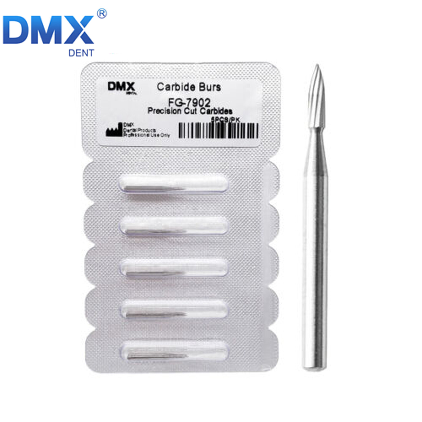 10Pc Dental Trimming & Finishing Drill Tungsten Carbide Flame Bur 7901 7902 7903