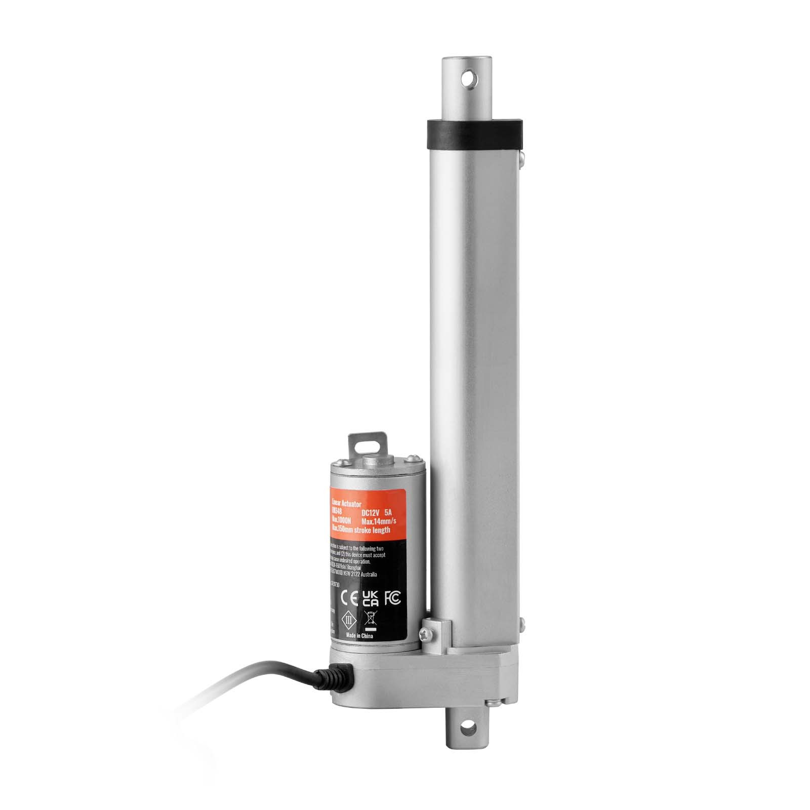 VEVOR Linear Actuator 12V 6Inch 0.55″/s High Speed 220lbs/1000N IP54 Protection