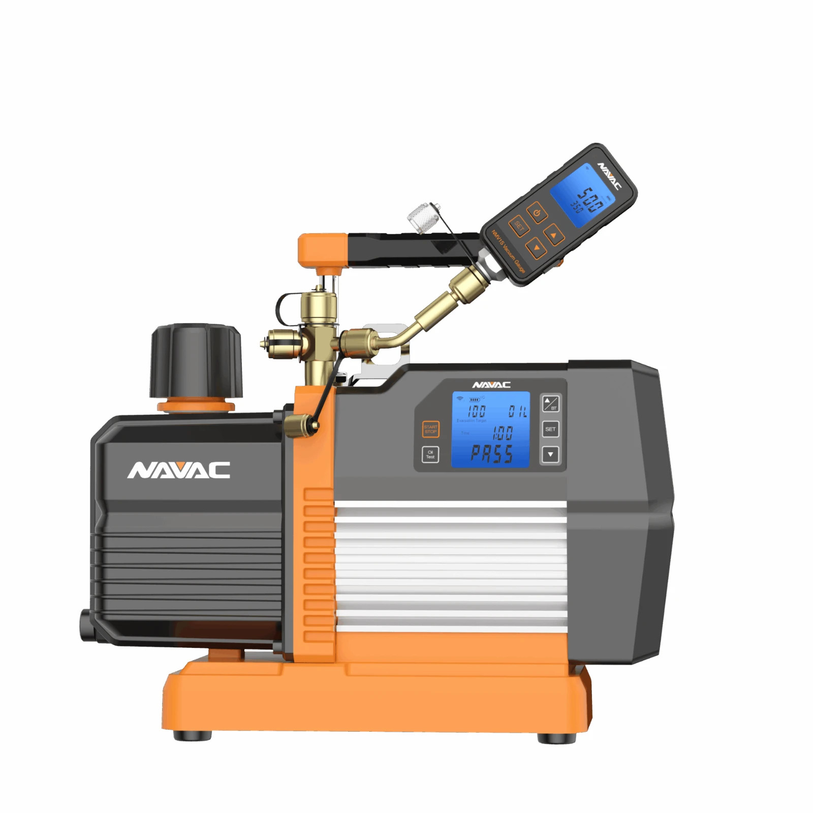 NAVAC NP8DS Smart Vacuum Pump 8 CFM Dual Stage AC Motor HVAC Refrigeration Pump