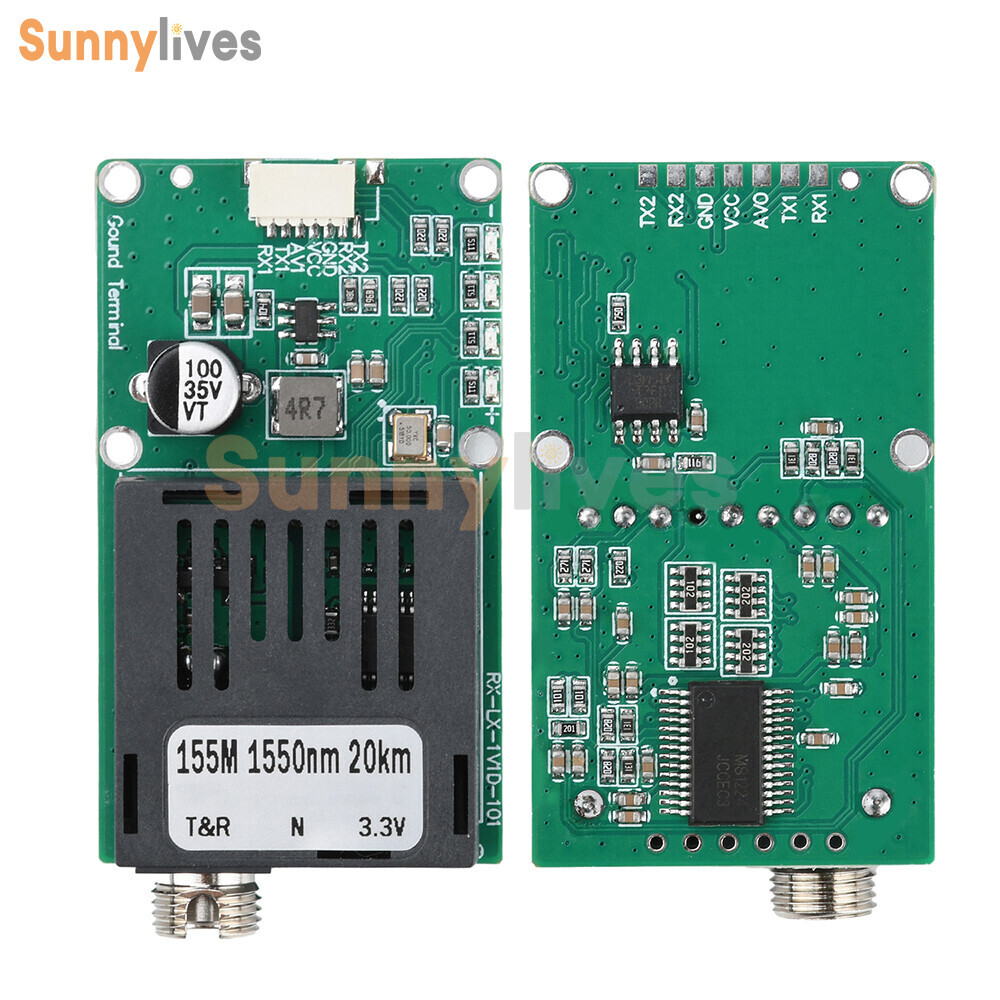 TTL Optical Transceiver Module TTL to Fiber Module FC RX/TX/AV/VCC/GND for Drone