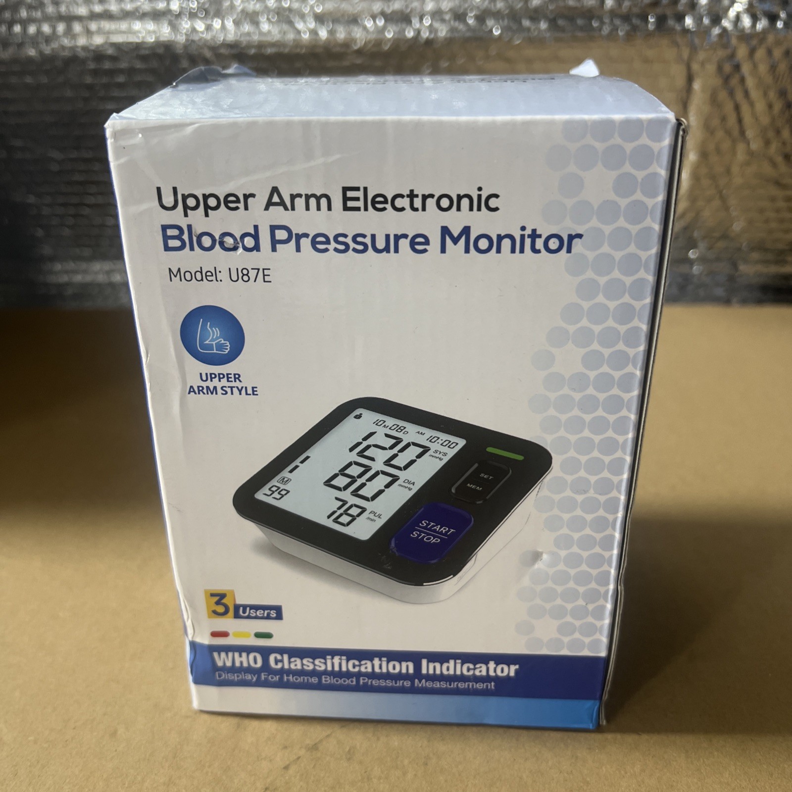 Upper Arm Digital Cuff Machine Blood Pressure Monitor New