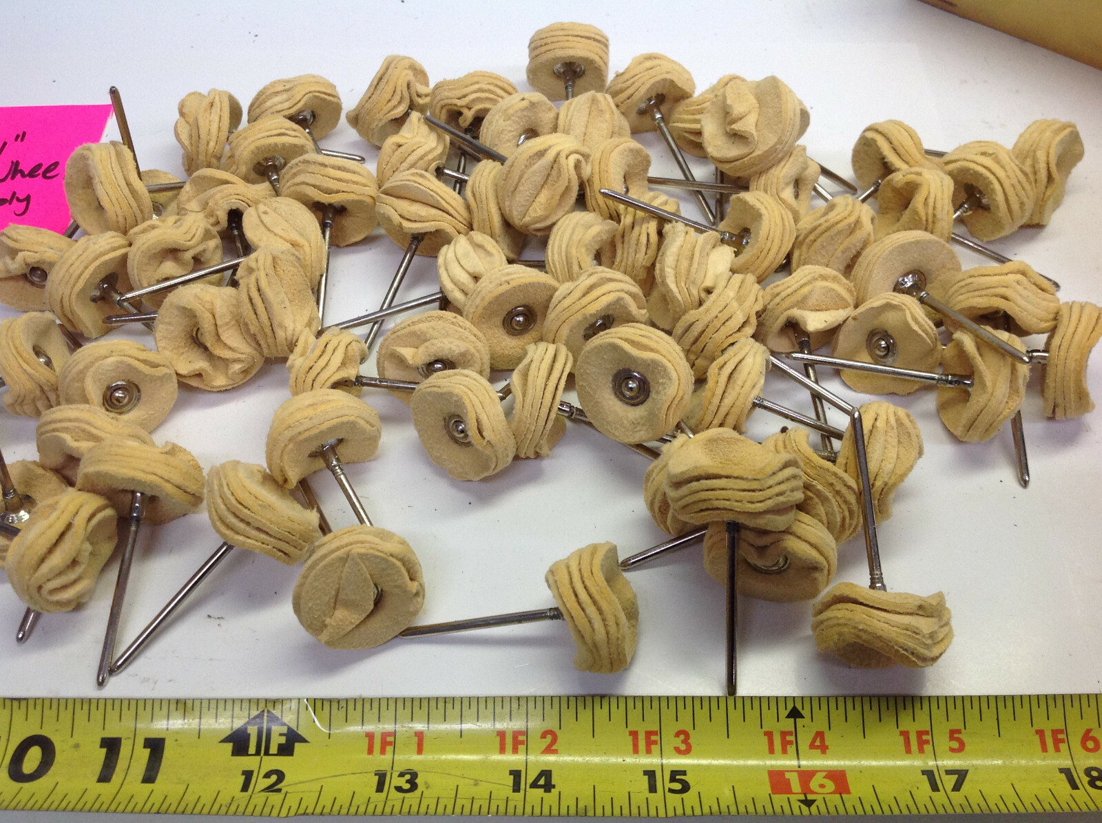 (1 box 72pcs) Chamois 1″ Buffing Wheels swiss made (#1072-K3)