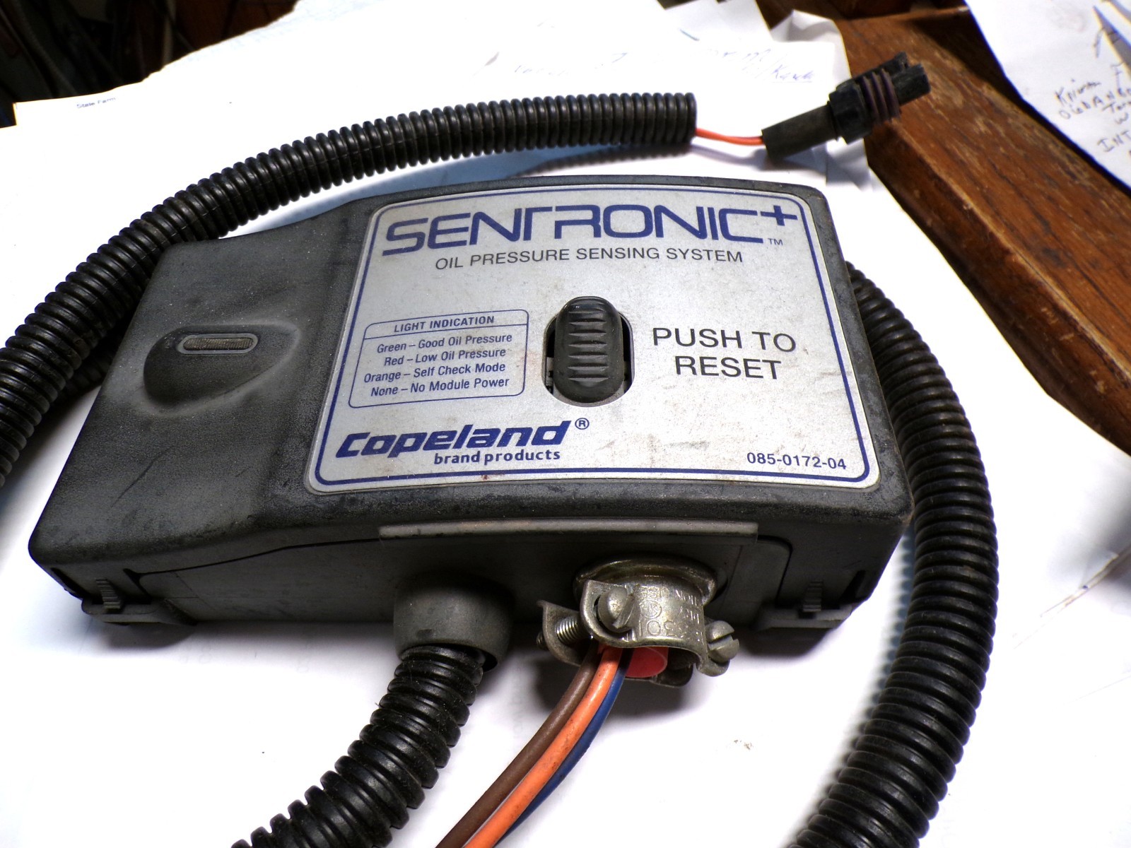 Sentronic Copeland Oil Pressure Sensing System 085-0172-04 Used Cut Out FF3