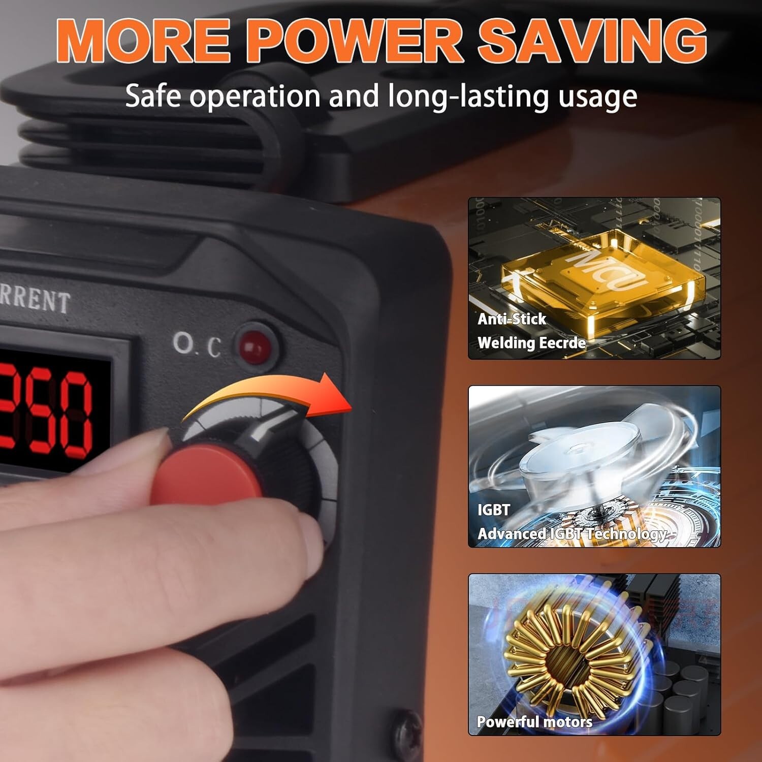Stick Welder 250 Amp 110V Mini LED Display Digital Inverter IGBT Welding Machine
