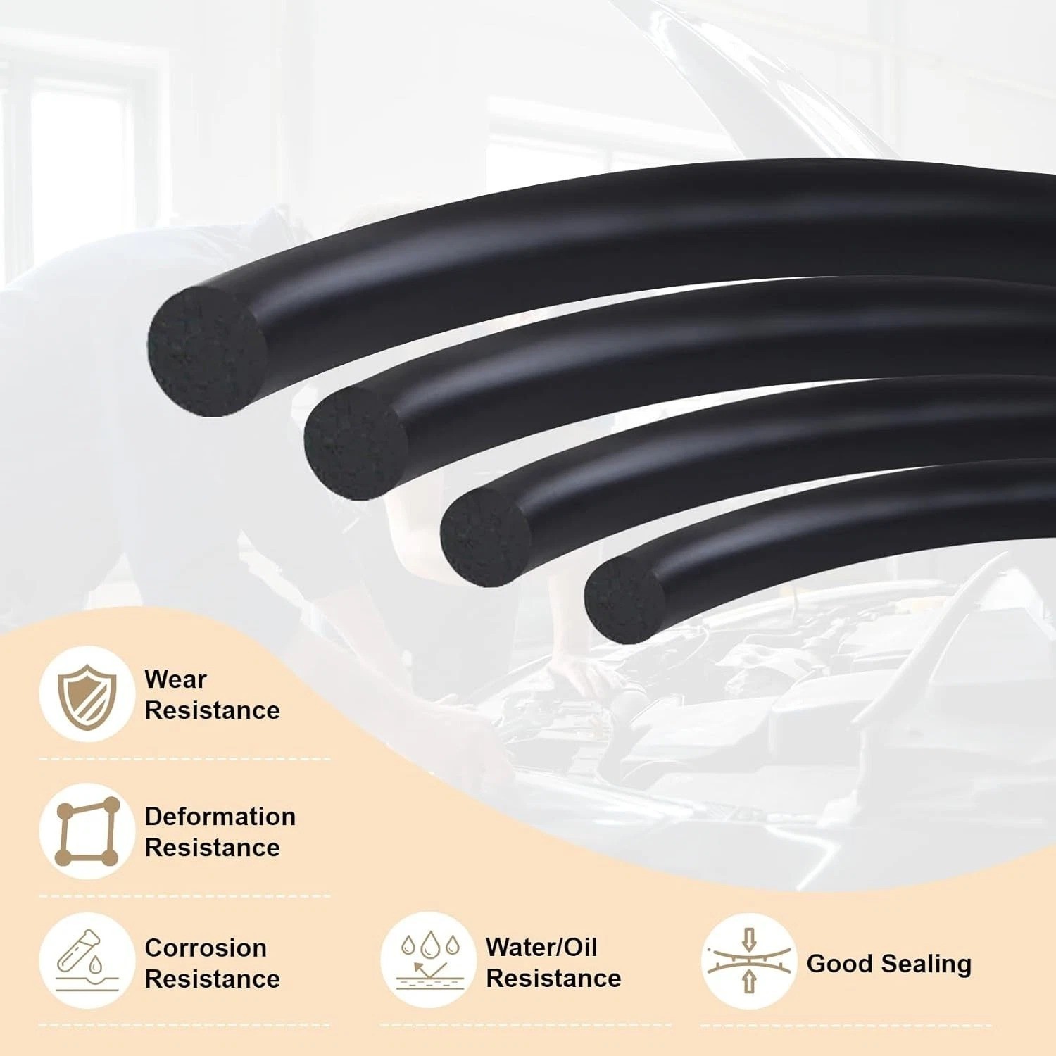 1050PCS O-Ring Assortment Kit | 21 Metric Sizes for Car Repair, Faucet, Air, Gas