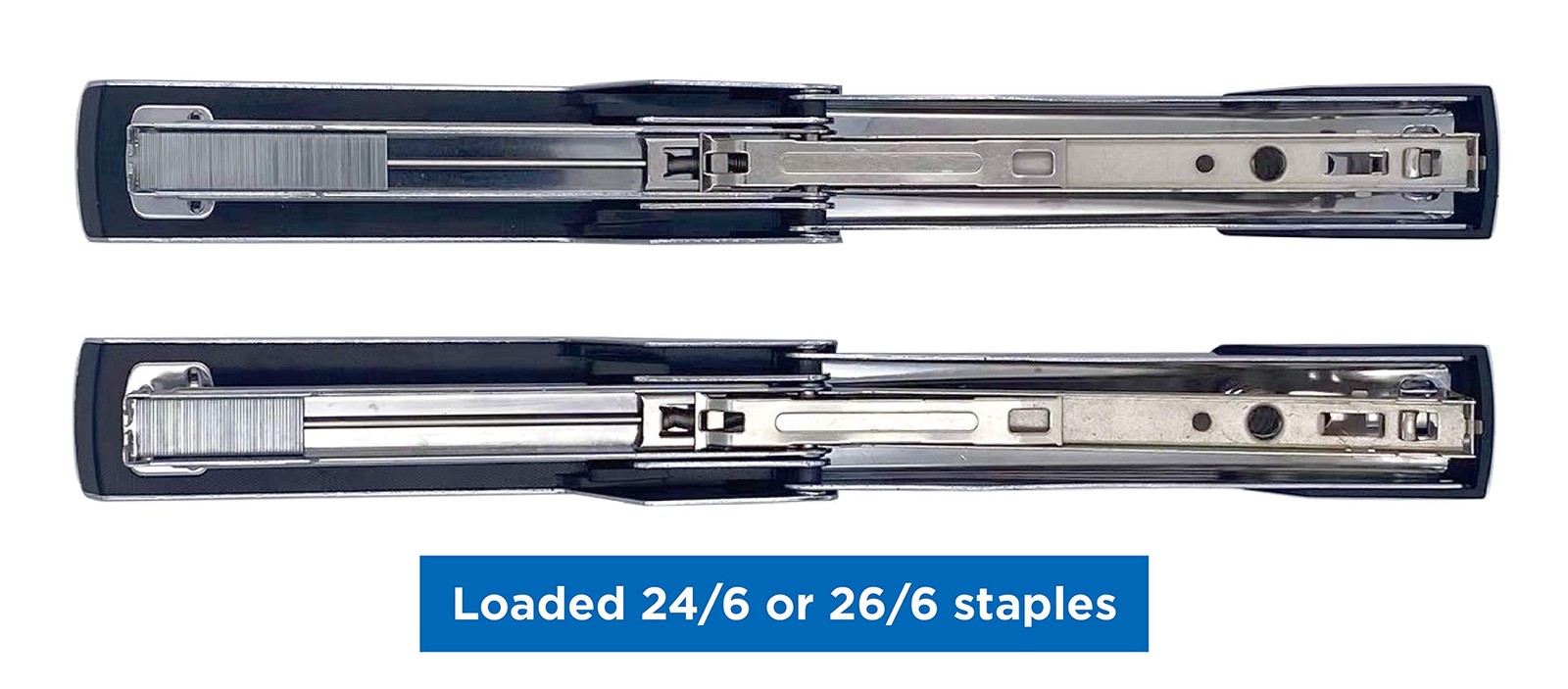 2 PCS Metal Desktop Stapler 25 Sheet Capacity Portable 6.70×1.38×2.36 Inch