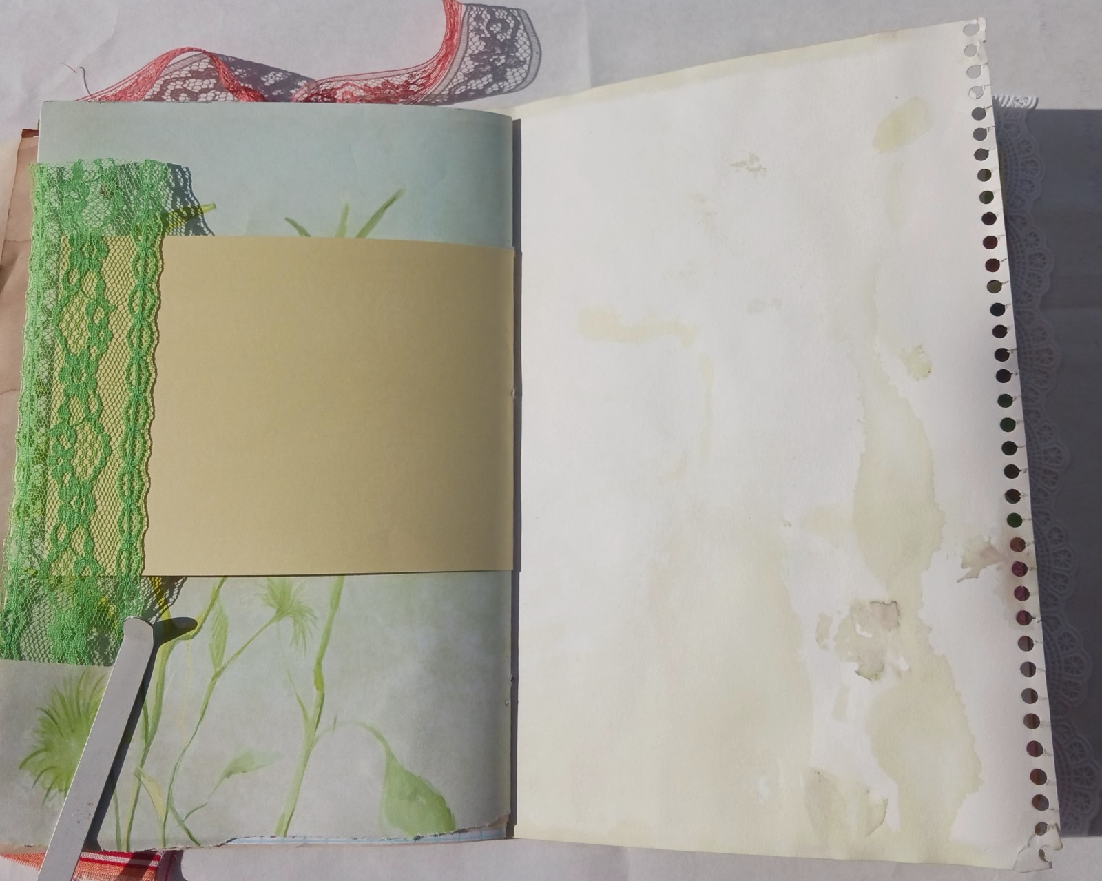 Garden Themed Junk Journal Soft Cover 50 pages