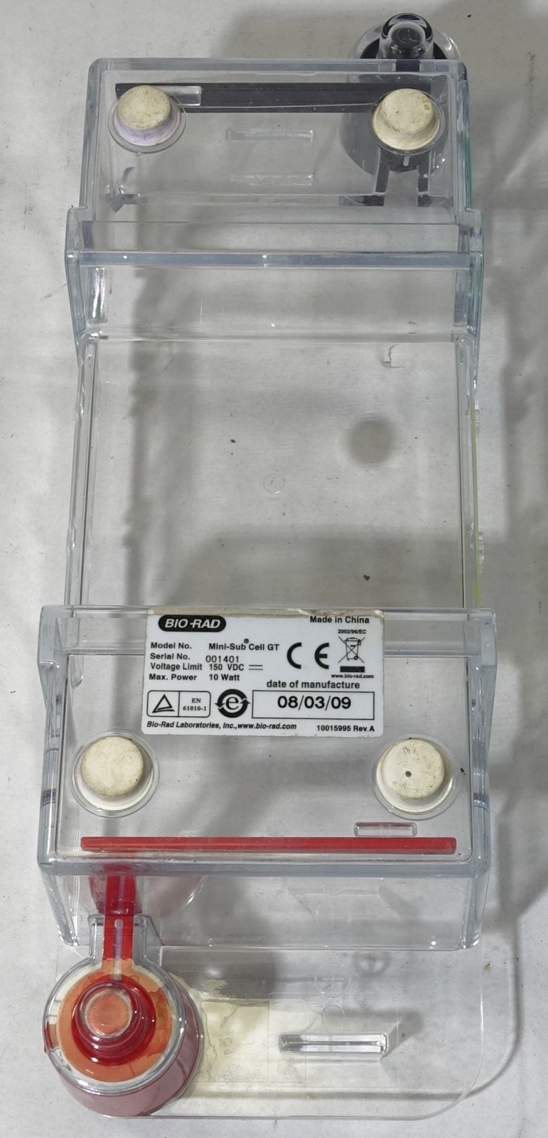 Bio-Rad Mini-Sub Cell GT DNA Electrophoresis Tank, Tray & 2 Combs