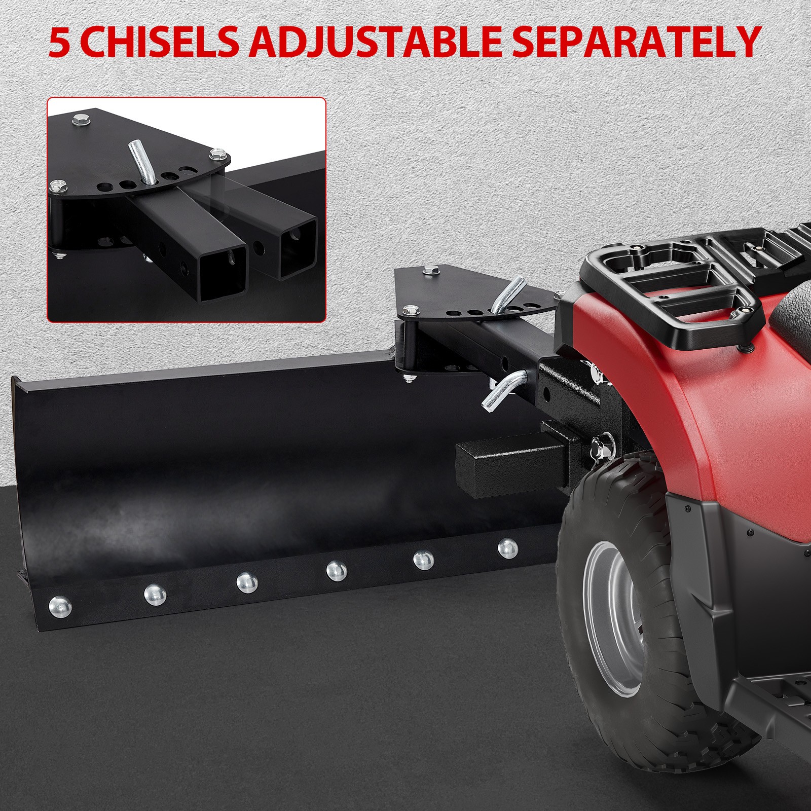 42″ Lawn & Trail Scraper for ATV/UTV – Heavy-Duty, Adjustable, Rust-Resistant