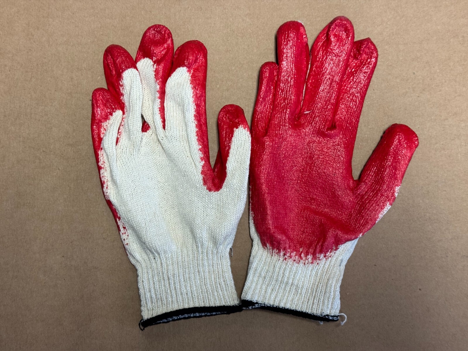 Latex Dipped Palm Coated General Purpose Work Gloves – 10 pairs or box 300 pairs