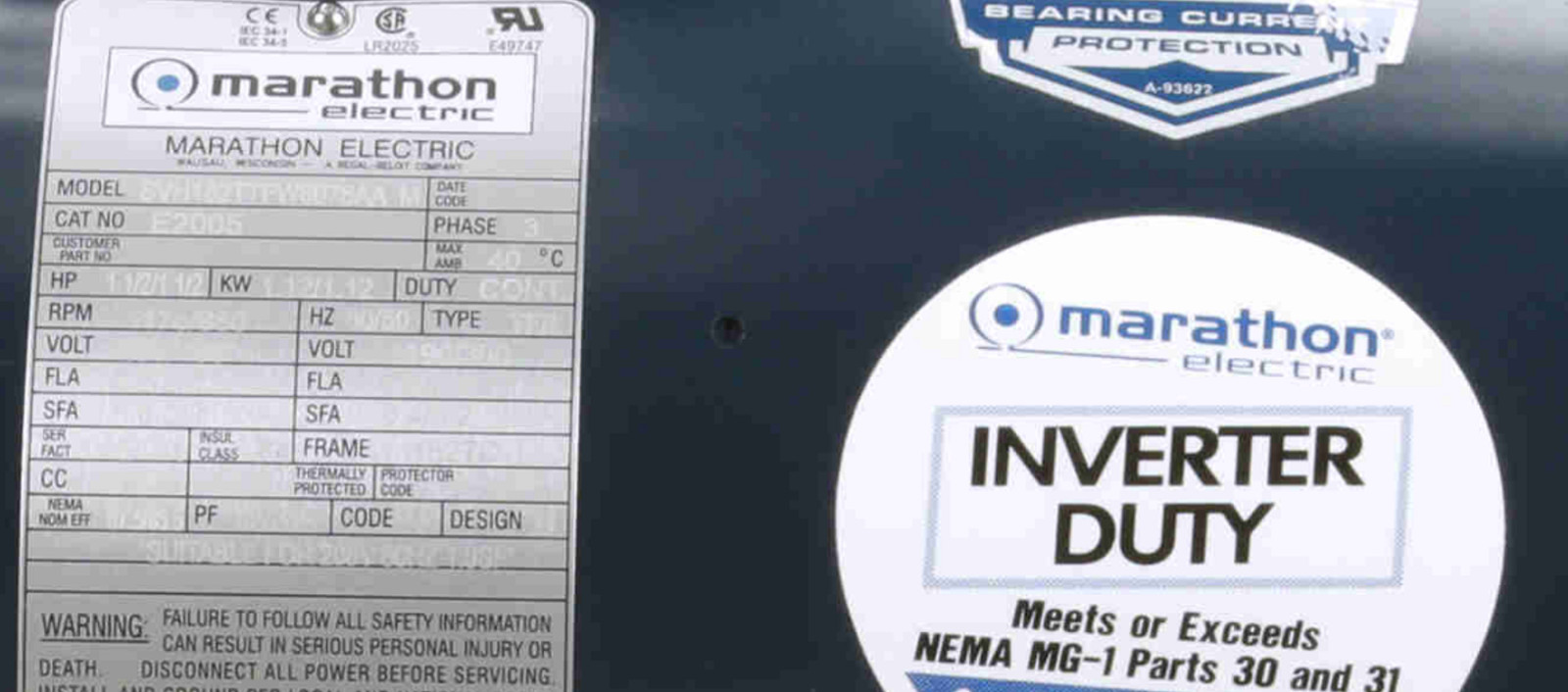 Marathon XRI 1.5HP 208-230/460V 1200 RPM 182TC AC MOTOR 182TTFW6076 (E2005) NEW