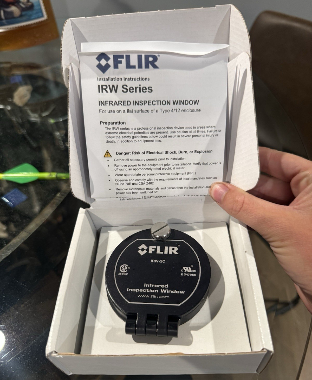 FLIR IRW-2C IR Window Infrared Inspection Window IR Window